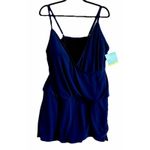 Bal Harbor Bathing Suit Sz 20W Skirted One‎ Piece Beach Pool Suit Blue Photo 6