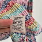 Philosophy Rainbow Striped Cotton Blend Crew Neck Pullover Knit Sweater Large Photo 4