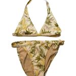 J.Crew Tropical Leaf Pineapple Print 2-pc Halter Bikini, Sz S Photo 11