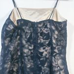 Alyn Paige  Vintage Blue Dress Velour Floral Pattern Size 7/8 Photo 5