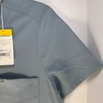 FIGS NWT Womens Small Catarina Dusty Blue Large One-Pocket Scrub Top Technical Photo 6