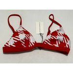 Solid & Striped The Morgan Scoop Neck Bikini Top In Lipstick Red Gingham Large Photo 10
