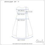 Adrianna Papell dress strapless formal cream jeweled sheer tired skirt Photo 1