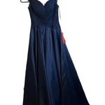 Dancing Queen Nwt  Navy Blue Prom Gown Photo 0