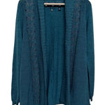 Anthropologie  women’s green open front Draped cardigans‎ size S Photo 0