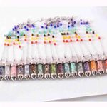 None New Silver Plated Aventurine Wish Bottle Healing Chakra Photo 3