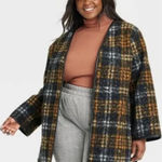 Ava & Viv NWT| ‎ Coat | SZ 1X | Plaid | 3/4 length Photo 0