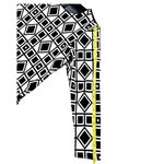 KOREAN Brand Abstract Geometric Color Block Black & Ivory Knit Mini Dress Medium Photo 7