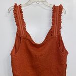 Anthropologie NWT $80 Forever That Girl Coral Ruffled Button Front Lace Cami XL Photo 6