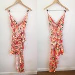 For Love & Lemons Versilla Floral Satin Hi-Lo Dress XS NWT Photo 2