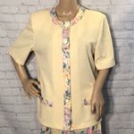 Vintage Pablo Connection Blazer & Pleated Skirt Yellow Size 14 Photo 1