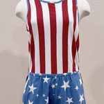 Junk Food Americana Romper Size Medium Red Photo 3