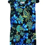 White Stag Vintage Black Blue Floral Paisley Print Maxi Dress Size S 4/6 Photo 1