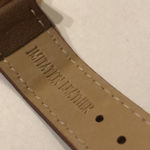 NEW BATTERY Brown Faux Leather Strap Classic Wristwatch Watch Photo 8