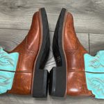 Ariat Leather Western Round Toe Cowboy Boots Turquoise Brown Size 7 Photo 6