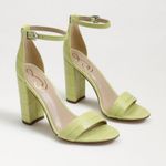 Sam Edelman  Yaro Block Heel Sandal Green Size 8‎ Open Toe Spring Pastel Photo 1