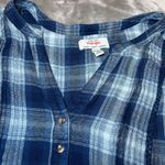 Wrangler Tunic Top Womens XXL Blue Plaid Long Sleeve Boho Country Western Casual Photo 5