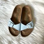 Birkenstock Retro Madrid Vegan Blue With Silver Buckle Size 41N New No Box Photo 7