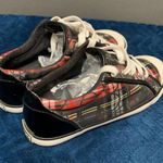 Coach Women's Plaid Sneakers Size 7.5 Black Red Photo 0