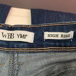Ymi High Rise Boot Cut Raw Hem Jeans Size 26 Photo 7
