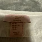 St. Tropez  Linen Top in Cream Photo 2