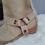 Faryl Robin Anthropologie Zink Tan Suede Harness Boots Size 6.5 Photo 7