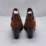 Daisy Fuentes Cosma Womens Ankle Boots Size 8.5W Brown Vegan Chunky Heel Casual Photo 6