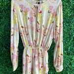 Audrey 3+1 - Floral & Butterfly Long Sleeve Romper - Plunging Neckline Photo 1