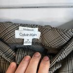 Calvin Klein Brown Tweed Plaid Modern Fit Straight Leg Trouser Pant Size 12 Photo 5