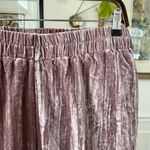 Anthropologie NWOT Tina + Jo Josephine Velvet Taper Trousers Pants Mauve $138 M Photo 3