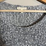 Eileen Fisher Scoop Neck Open Knit Sweater Pullover Women's Medium Gray Cotton Photo 5
