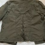 Arizona Jean Company Y2K green military style removeable sleeves Jacket Photo 6