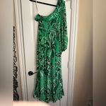Farm Rio  Printed living nature One-
Shoulder Ruffle Dress size small Photo 6