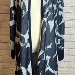 Chico's Women's 0 Navy Coastal Patterned Cardigan Rayon Blend Chic Neutralcore Photo 0