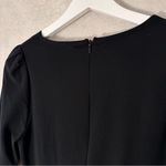 Sarin Mathews Long Sleeve BodyCon VNeck Black Mini Dress Cocktail Small NWT Photo 4