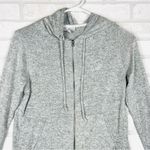 Ivory Ella ‎ Gray Zip-Up Cardigan Hoodie, Soft & Lightweight, Size XS Photo 4
