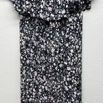 Womens Off Shoulder Maxi Dress 2XL Dark Floral Fairy Garden Party Event Occasion Black Size XXL Photo 2