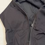 TA3 Black High Neck Zipper Lace Up Back Thong Slimming One piece Swimsuit Sz M Size M Photo 6