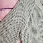 REVOLVE ELECTRIC & ROSE GRAY MESH ZIP FRONT BELL SLEEVE JACKET S Photo 4