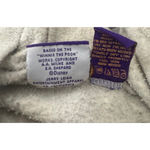 Disney Vintage Fleece Sweatshirt 3/4 Zip Tigger Embroidered Hoodie Beige M Photo 5