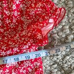 NWT Made‎ With Love ❤️Baby Doll Dress. Size Large. Floral Red Photo 6