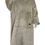 Soma ¡RELAX gray plush pullover wearable blanket robe Photo 0