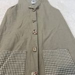 Dogwood Lane Cotton Sleeveless Green Plaid Decorative Buttons Maxi Dress Size S‎ Photo 2