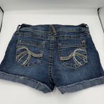 Wallflower Dark Blue Jean Shorts Size 3 Photo 2