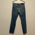 Mother Superior The Trickster Skimp Fray Distressed Jeans in Thrill Seeker Sz 26 Blue Photo 4