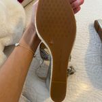 Wedged Silver Sandals Size 9 Photo 3