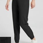 Athleta Textured Brooklyn Jogger Lightweight Travel Pant Black Womens Size 10 Photo 0