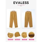 American Apparel Khaki High Waisted Straight Leg Pants Casual Corduroy Pants Vintage Trousers Photo 4