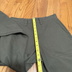 Lands' End  Chino High Rise Barrel Leg Utility Ankle Pants in Forest Moss Green 2 Photo 8