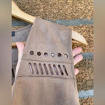 Gracia  Faux Suede Fringed Boho Cut Out Vest medium Photo 4